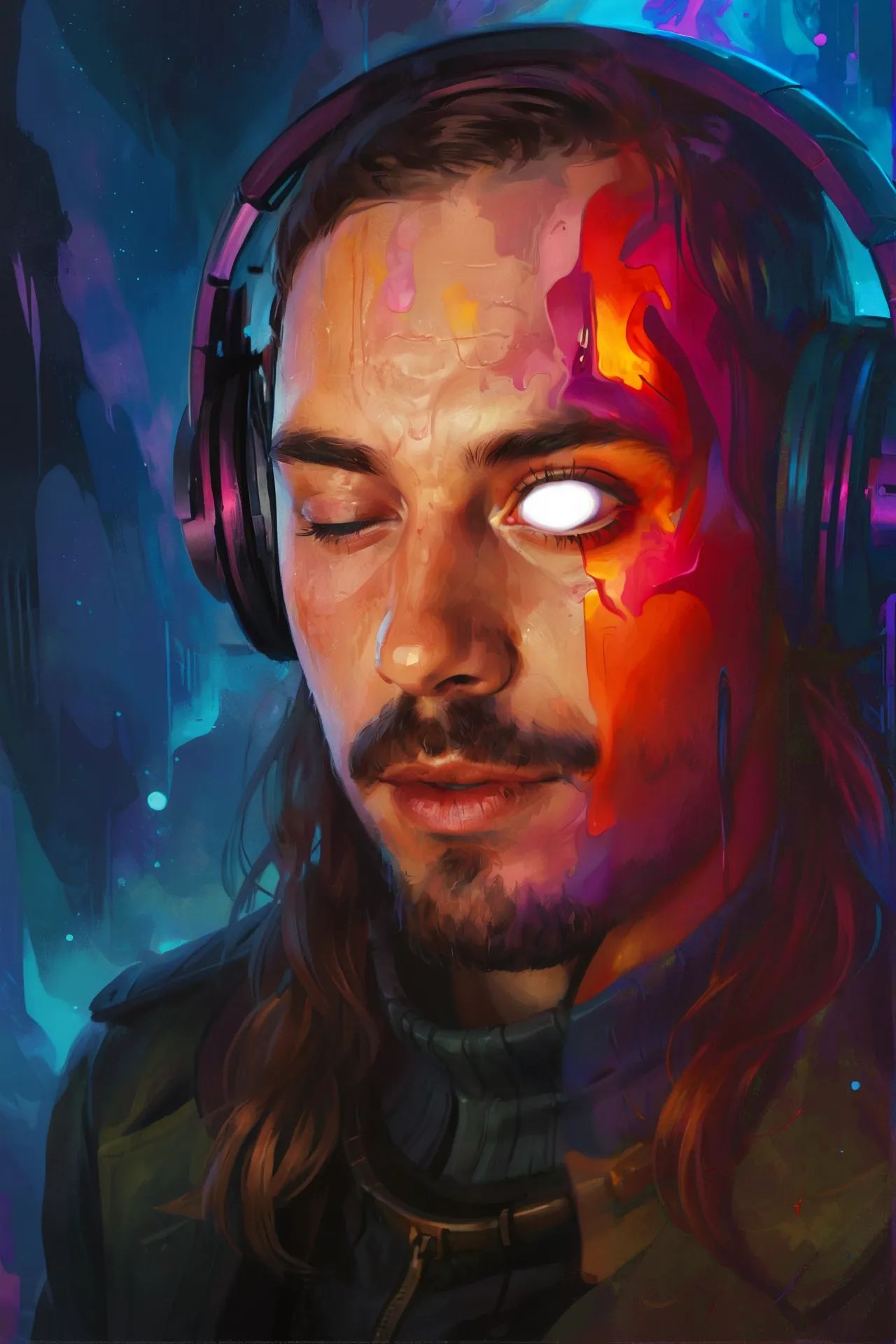 Self-portrait digital art