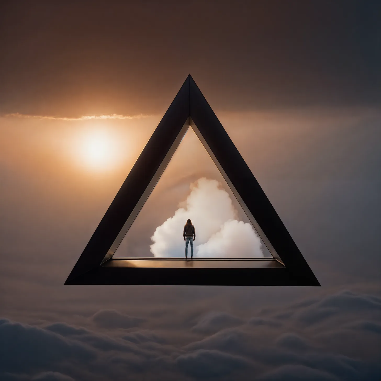 Abstract triangular patterns, Art invoked by the author