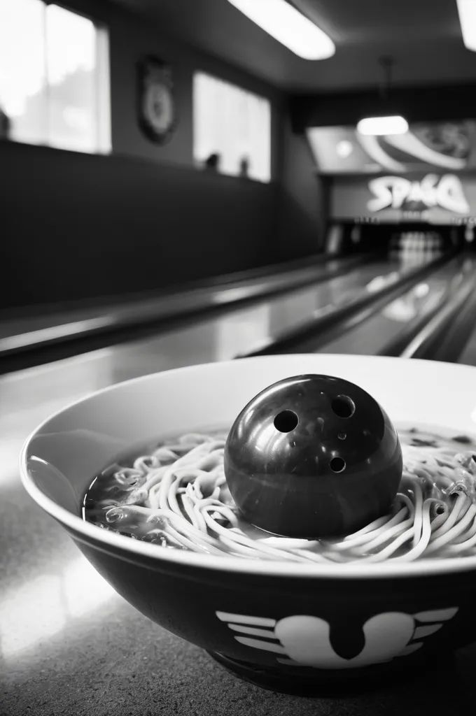 Digital art depicting a stylized ramen bowl